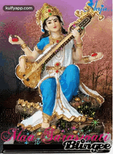 Goddess Saraswati.Gif GIF - Goddess Saraswati Goddesssaraswathi Bless You GIFs