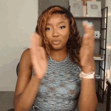 Clapping Courtney Adanna GIF - Clapping Courtney Adanna Courtreezy GIFs