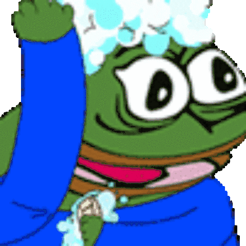 Shower Pepe Sticker - Shower Pepe The Stickers