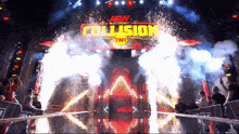 Aew Collision Intro Aew Collision Pyro GIF - Aew Collision Intro Aew Collision Pyro Aew Collision GIFs
