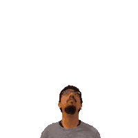 a man looks up at the number 17