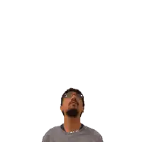 a man looks up at the number 17