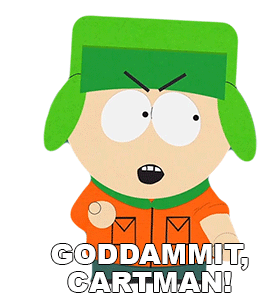 Goddammit Cartman Kyle Broflovski Sticker - Goddammit Cartman Kyle Broflovski South Park Stickers