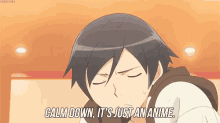 Its Just An Anime Calm Down GIF - Its Just An Anime Calm Down GIFs