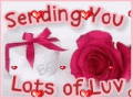 Sending Love Gift GIF - Sending Love Gift Flower GIFs