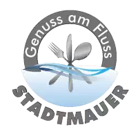 a logo for aquamtoats shows a fork spoon and knife in the water