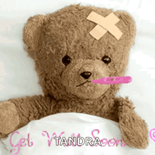 Getwellsoon Sick GIF - Getwellsoon Sick Teddybear - Discover