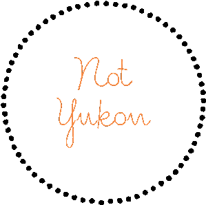 Not Yukon Logo Sticker - Not Yukon Logo Text Stickers