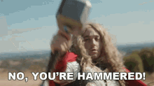 No Youre Hammered Thor GIF - No Youre Hammered Thor Laugh Over Life GIFs