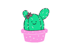 cactus love cute happy delighted