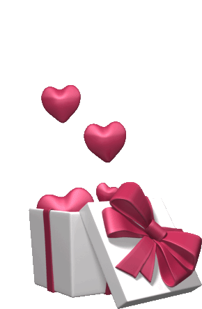 Heart Flying Sticker - Heart Flying Gift Stickers