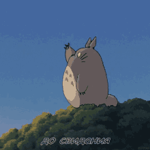 тоторо миядзаки гибли аниме пока прощай до свидания GIF - Totoro Ghibli Anime GIFs
