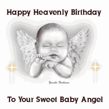 Heavenly Birthday Baby GIF - Heavenly Birthday Baby Angel GIFs