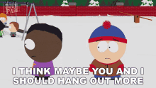 I Think Maybe You And I Should Hang Out More Stan Marsh GIF - I Think Maybe You And I Should Hang Out More Stan Marsh Tolkien Black GIFs