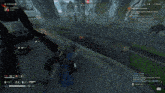 a screenshot of a video game shows a man in a cape and a robot