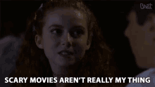 Scary Movies Arent Really My Thing Not A Fan GIF - Scary Movies Arent Really My Thing Not A Fan Horror Movie GIFs