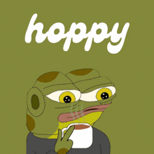 Hoppy The Frog GIF - Hoppy The Frog Hoppy Coffee GIFs