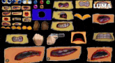a bunch of cartoon faces with the word luma in the corner