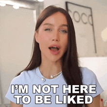 I'M Not Here To Be Liked Lisa Alexandra GIF