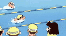 Shinchan Go!!! GIF - Shinchan Swimming Butt Swim GIFs