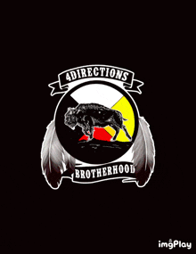 a colorful logo for 4 directions brotherhood