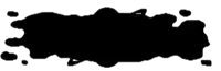 a black ink splash on a white background