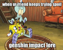 Genshin Impact Spongebob GIF - Genshin Impact Spongebob GIFs