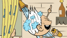 Singing In The Shower GIF - Lincoln Loud House Nickelodeon GIFs