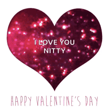 Happy Valentines Day I Love You Nitty GIF - Happy Valentines Day I Love You Nitty Heart GIFs