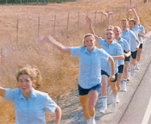 wave running women line uniform