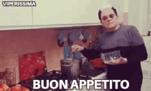 Buon Appetito Viperissima Cristiano Malgioglio GIF - Buon Appetito Viperissima Cristiano Malgioglio Enjoy Your Meal GIFs
