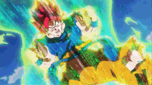 Goku Transform Ssj Blue Broly GIF - Goku Transform Ssj Blue Broly GIFs