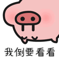 a picture of a pig with chinese characters on it