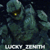 lucky zenith is written on a picture of a spartan