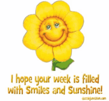 I Hope Your Week Is Filled With Smiles And Sunshine GIF