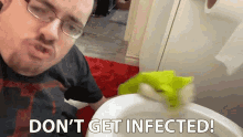 Dont Get Infected Ricky Berwick GIF - Dont Get Infected Ricky Berwick Cleaning The Toilet Bowl GIFs