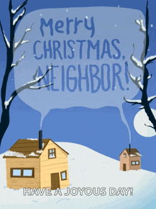 Merry Christmas Neighbor Merry Xmas Neighbor GIF