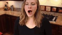 Fit Couple Cooks Yawn GIF
