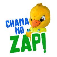 Chama No Zap Canarinho Sticker - Chama No Zap Canarinho Cbf Stickers