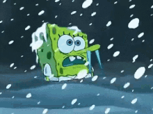 Freezing Cold Spongebob GIF - Freezing Cold Spongebob Frozen GIFs
