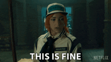 This Is Fine Nami GIF - This Is Fine Nami Emily Rudd GIFs