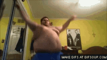 Fat Guy GIF - Fat Guy Dance GIFs
