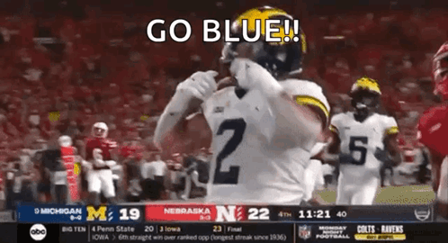 Corum Michigan Football GIF Corum Michigan Football Cornhuskers Discover Share GIFs