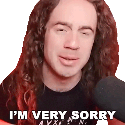Im Very Sorry Bradley Hall Sticker - Im Very Sorry Bradley Hall I Apologized Stickers