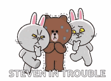 Brown And Cony Cornered GIF