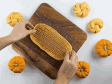 halloween party pumpkin spice pumpkins party treats pumpkin cinnamon knots
