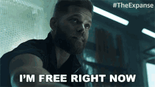 Im Free Right Now Wes Chatham GIF - Im Free Right Now Wes Chatham The Expanse GIFs