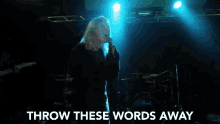 Throw These Words Away Singing GIF - Throw These Words Away Singing Jamming GIFs