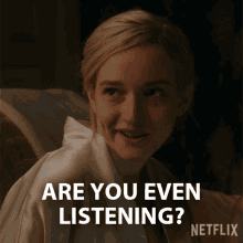 Are You Even Listening Anna Delvey GIF - Are You Even Listening Anna Delvey Julia Garner GIFs