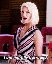 Glee Quinn Fabray GIF - Glee Quinn Fabray I Am Morally Outraged GIFs